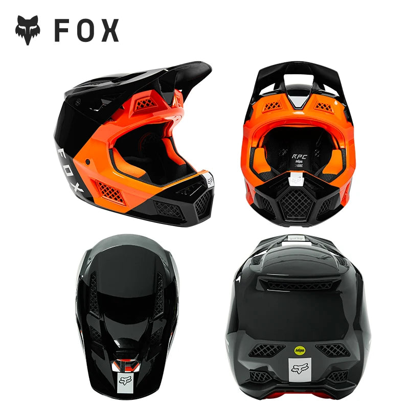 FOX RAMPAGE & PRC Full-Face Helmet Carbon Fiber