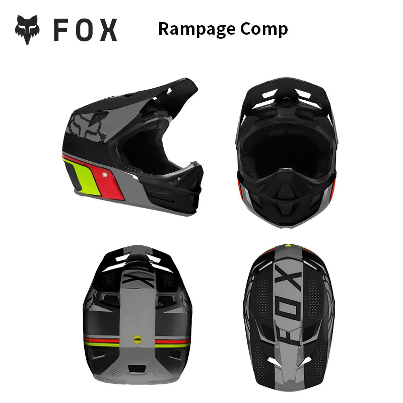 FOX RAMPAGE & PRC Full-Face Helmet Carbon Fiber