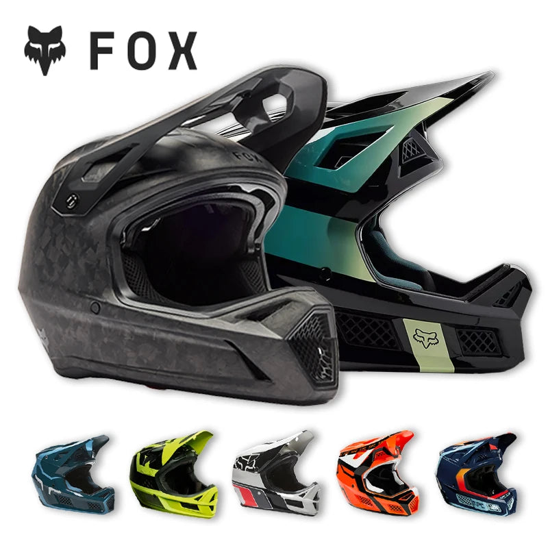 FOX RAMPAGE & PRC Full-Face Helmet Carbon Fiber