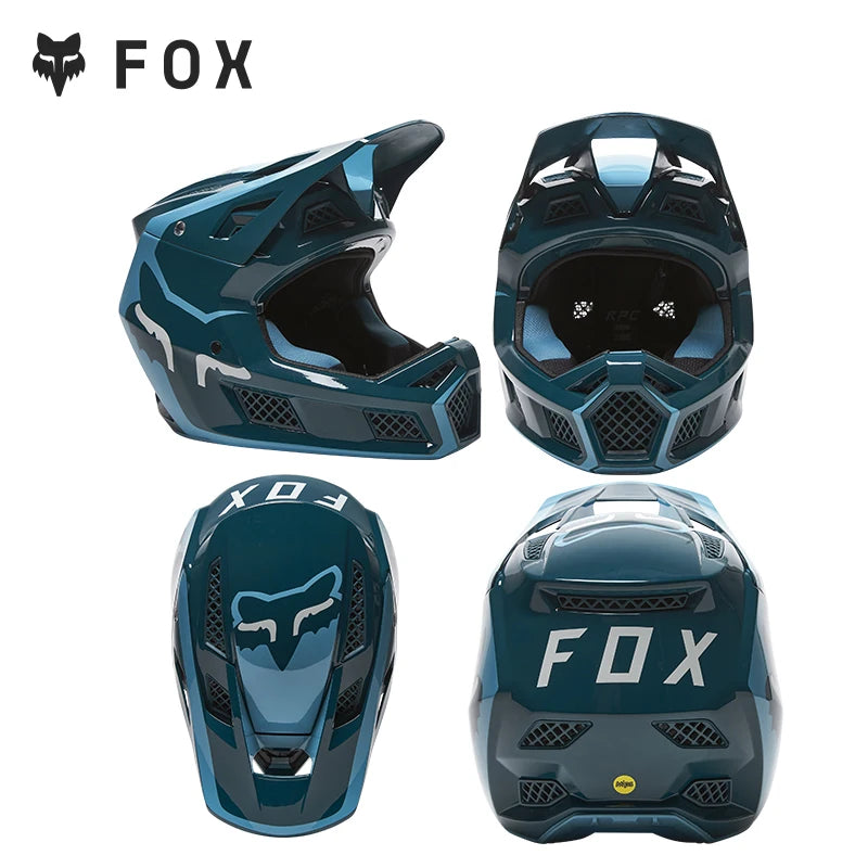 FOX RAMPAGE & PRC Full-Face Helmet Carbon Fiber