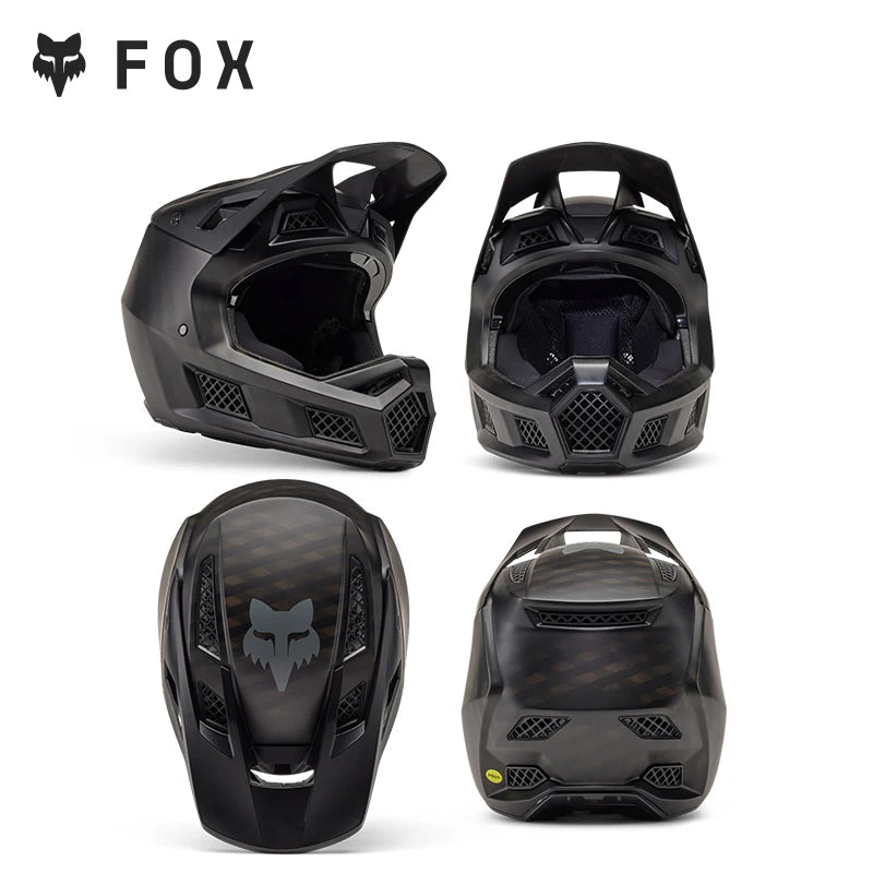 FOX RAMPAGE & PRC Full-Face Helmet Carbon Fiber