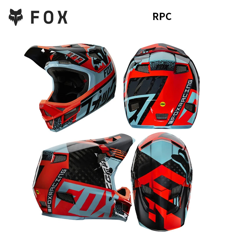 FOX RAMPAGE & PRC Full-Face Helmet Carbon Fiber