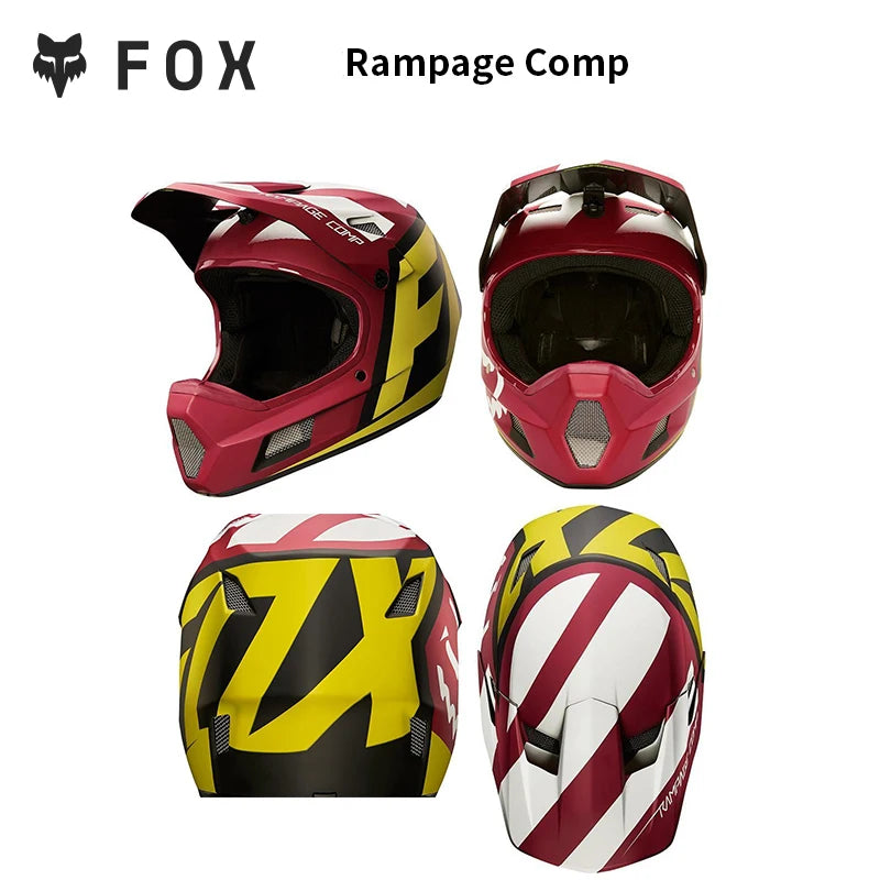 FOX RAMPAGE & PRC Full-Face Helmet Carbon Fiber