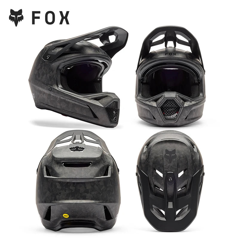 FOX RAMPAGE & PRC Full-Face Helmet Carbon Fiber