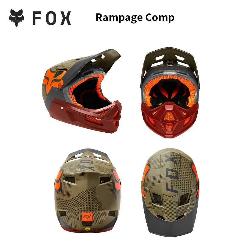 FOX RAMPAGE & PRC Full-Face Helmet Carbon Fiber