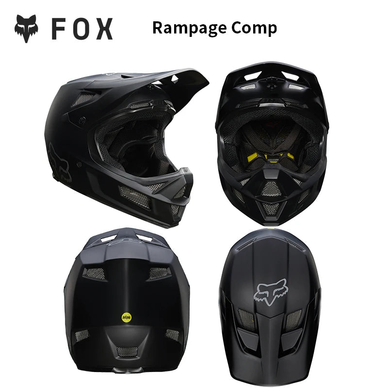 FOX RAMPAGE & PRC Full-Face Helmet Carbon Fiber