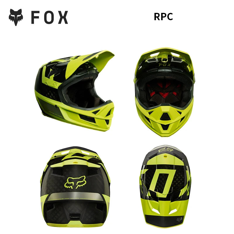 FOX RAMPAGE & PRC Full-Face Helmet Carbon Fiber
