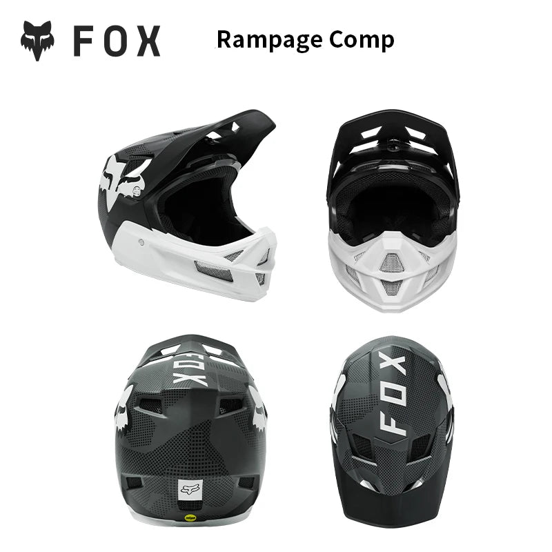 FOX RAMPAGE & PRC Full-Face Helmet Carbon Fiber