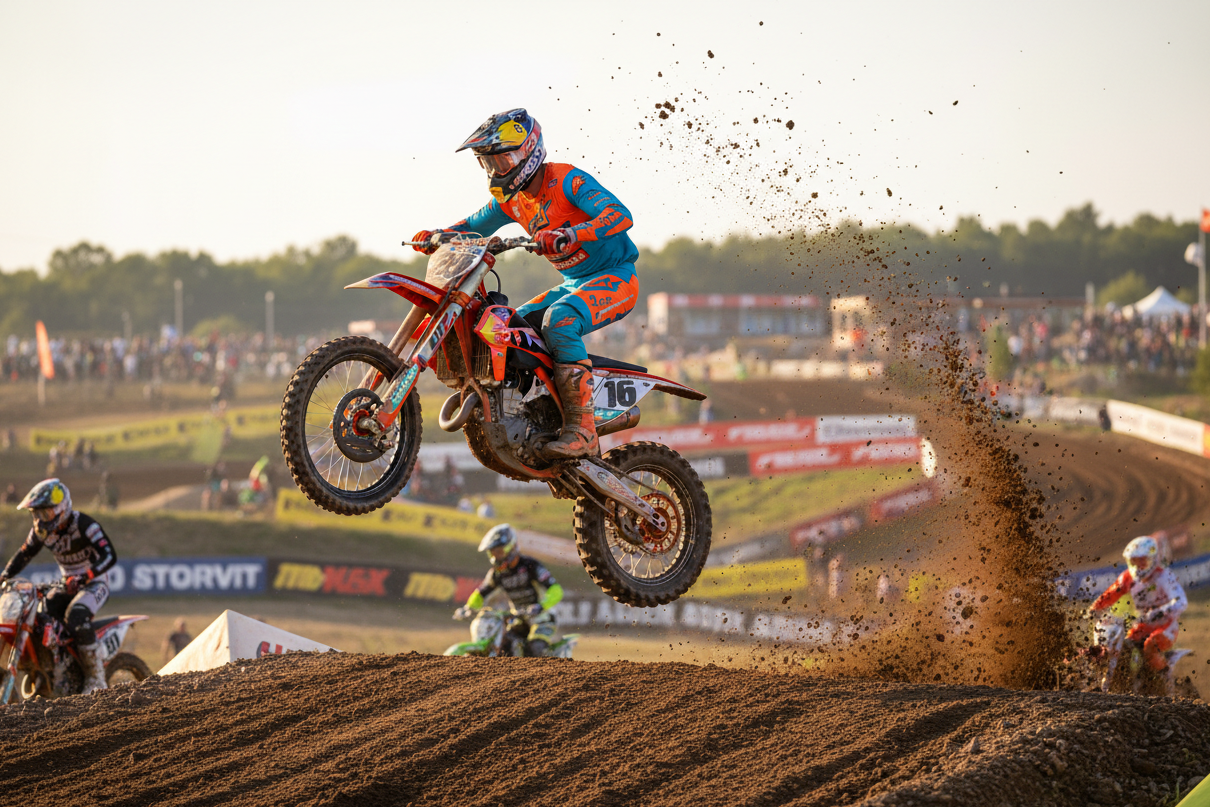 Image de motocross dynamique